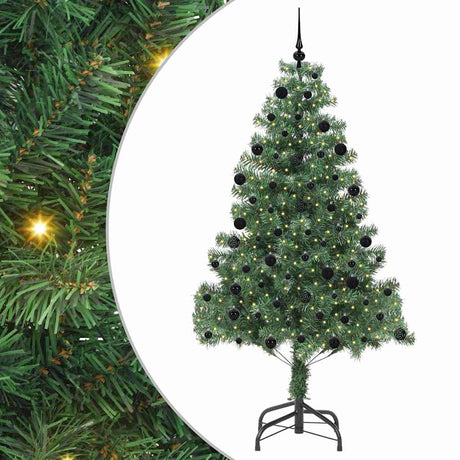 Vidaxl kerstboom met 300 led met standaard groen 210 cm pvc