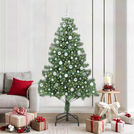 Vidaxl kerstboom met 300 led met standaard groen 210 cm pvc