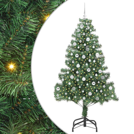Vidaxl kerstboom met 300 led met standaard groen 210 cm pvc