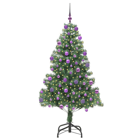 Vidaxl kerstboom met 300 led met standaard groen 210 cm pvc
