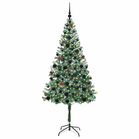 Vidaxl kunstkerstboom met 300 led groen 180 cm pvc en staal