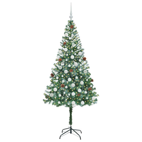 Vidaxl kunstkerstboom met 300 led groen 180 cm pvc en staal