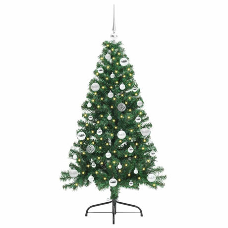 Vidaxl kunstmatig voorverlicht kerstboom met 150 led groen 150 cm pvc