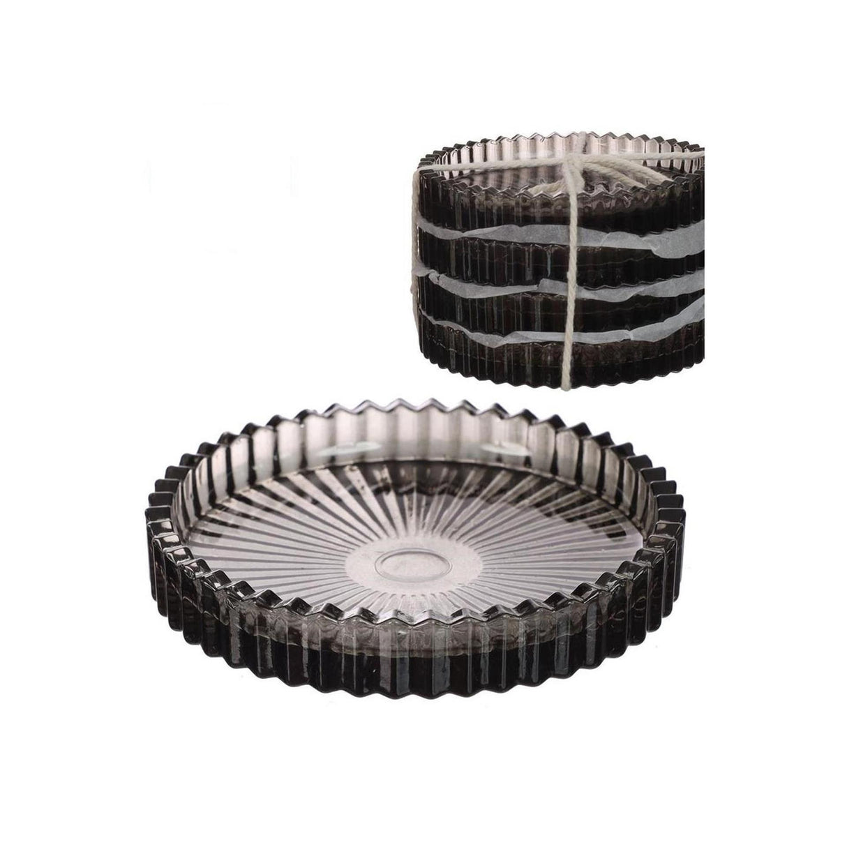 Ideas 4 seasons glazen schaaltjes grijs set a 4 ø10cm