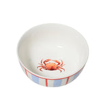 Decoris schaal krab porselein ø14xh6,3cm