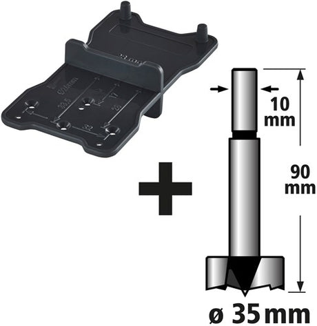 Wolfcraft - scharnierboor 35mm - forstnerboor - forstnerborenset - cilinderboor - 8728000