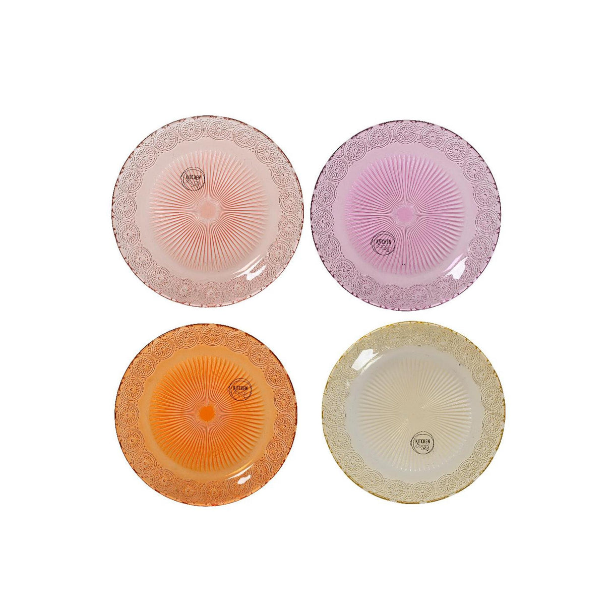 Decoris ontbijtbord glas ø18xh1,5cm