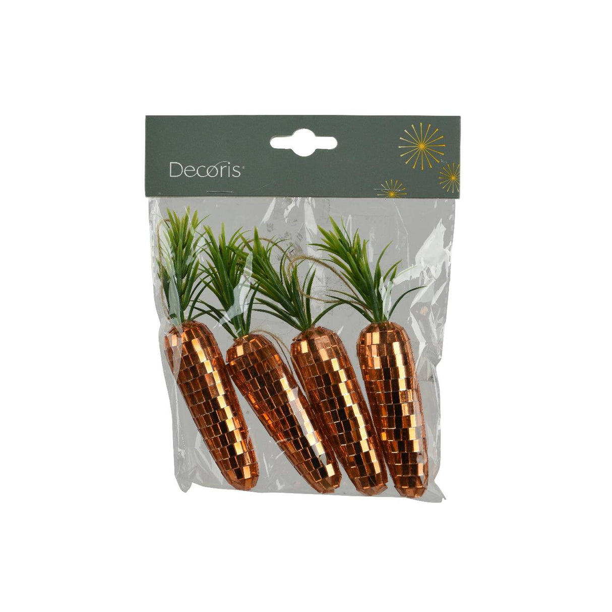 Decoris hangdeco wortel foam set a 4 2,5xh13cm
