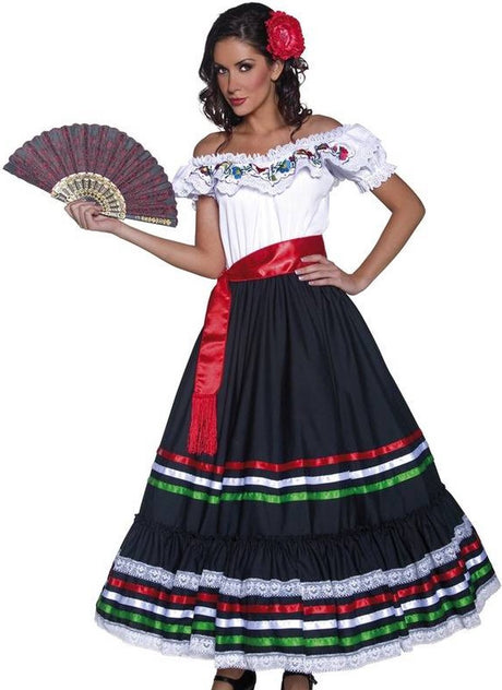 Vegaoo verkleedkostuum spaanse danseres voor dames feestkleding - verkleedkleding - medium