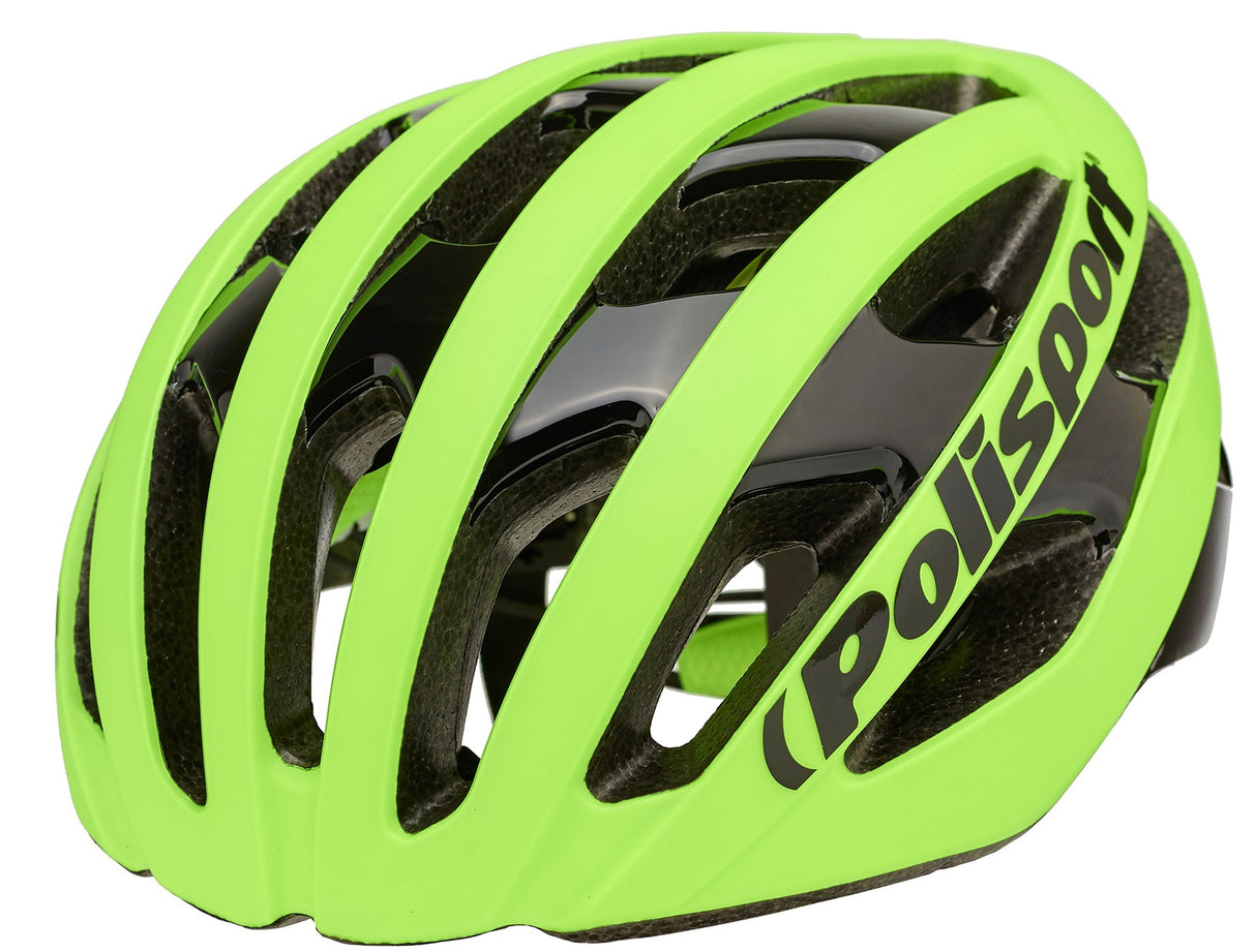 Polisport Light pro fietshelm m 52-58cm fluo geel zwart