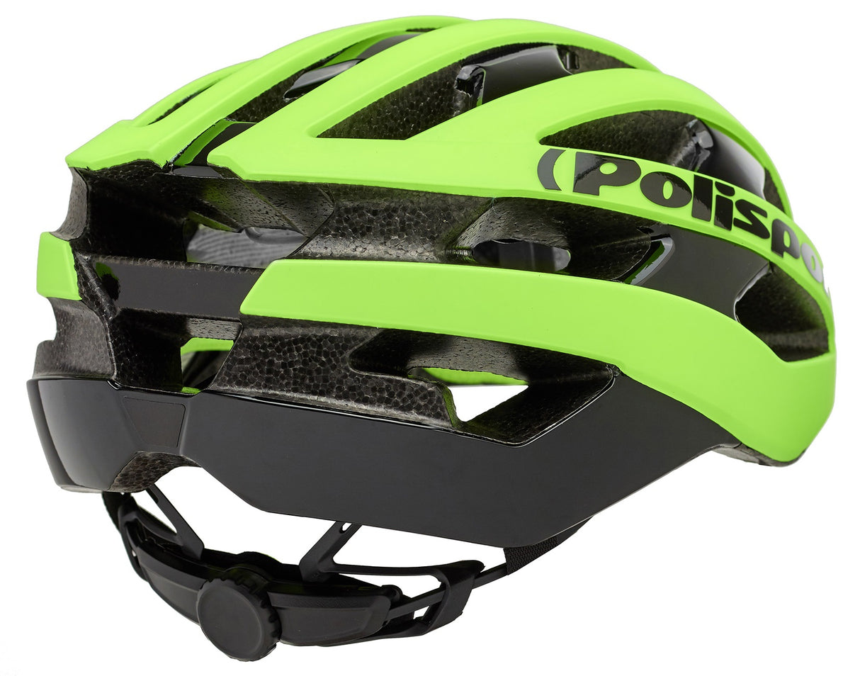 Polisport Light pro fietshelm l 58-62cm fluo geel zwart