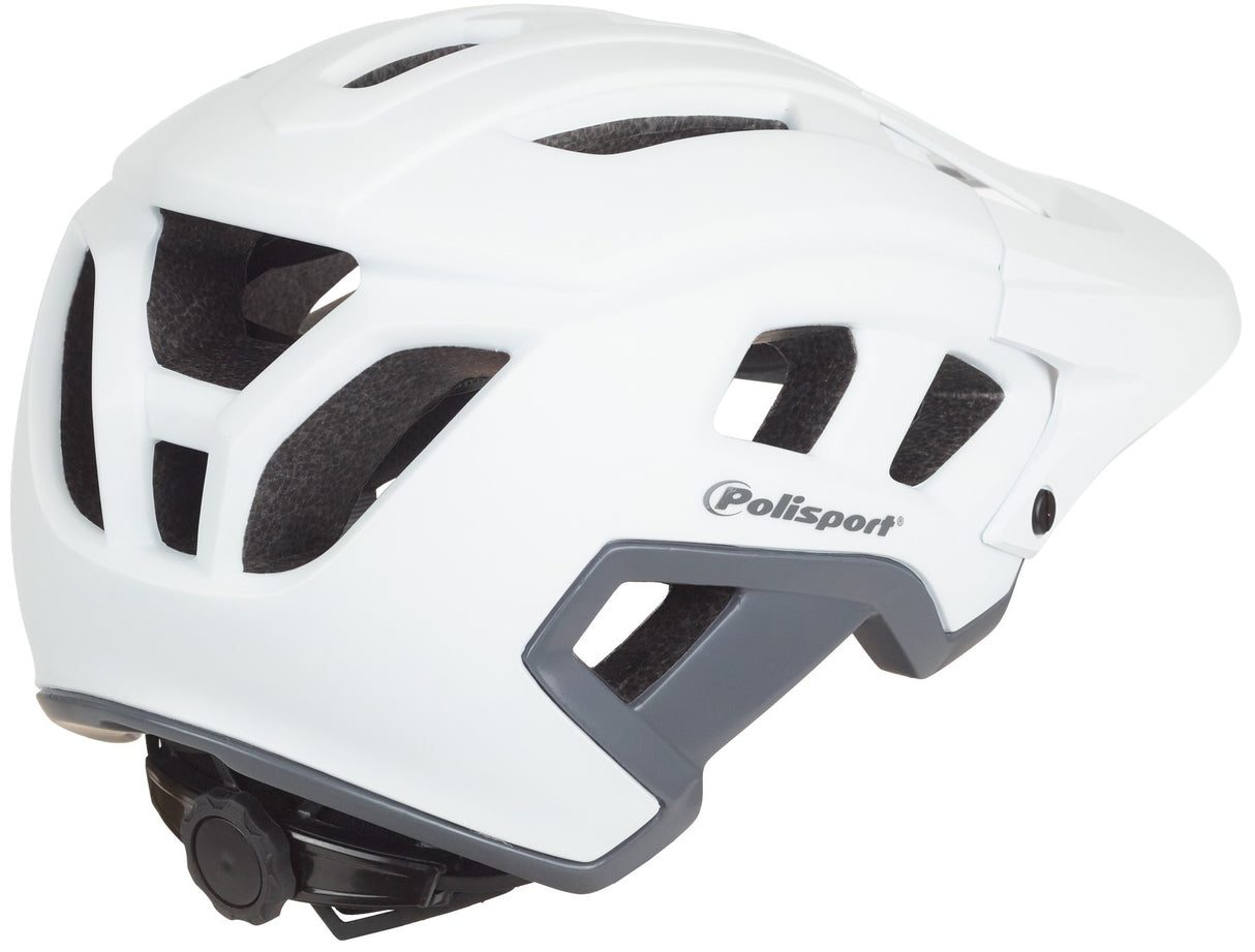 Polisport Mountain pro fietshelm l 58-61cm wit grijs