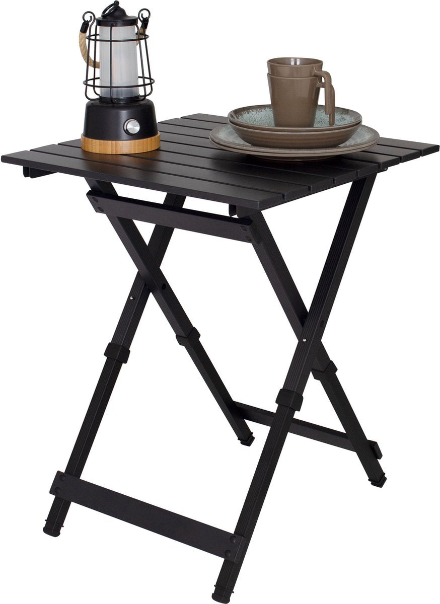 Eurotrail - campingtafel vienne - inklapbaar - antraciet aluminium