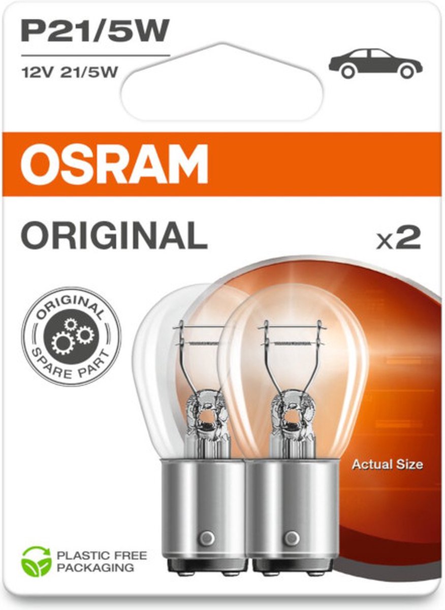 Osram original line autolampen p21 5w 2 stuks