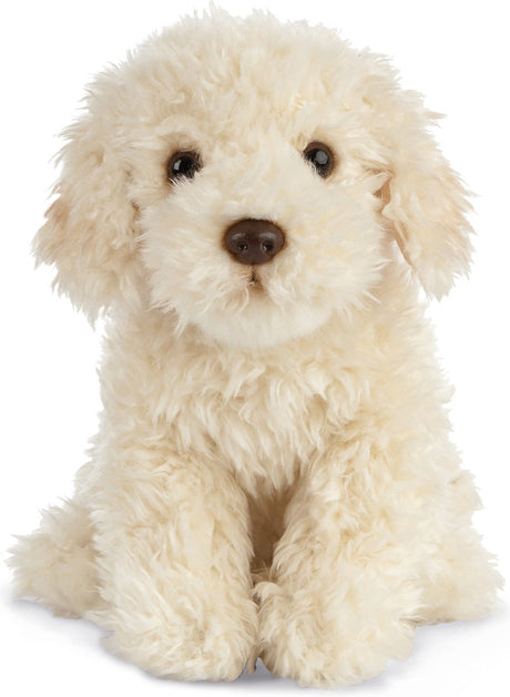 Living nature labradoodle knuffel - 25 cm - pluche - hond honden - beige - speelgoed