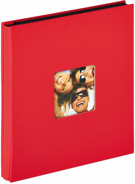 Walther ea-110-r fun - insteekalbum - formaat 31 x 33 cm - 400 foto's 10 x 15 cm - rood