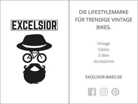 Excelsior messecards trade fair card