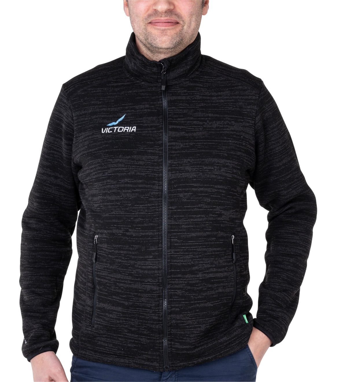 Vaude gebreide fleece jas victoria jacket victoria gents size xl dark grey