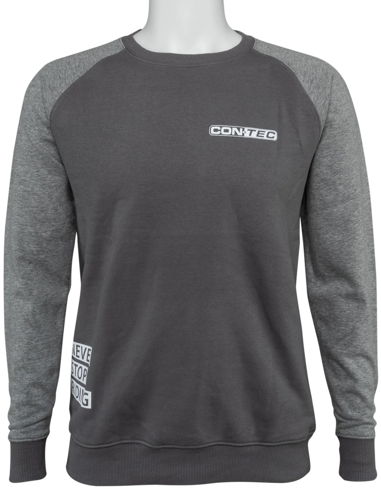 Contec sweatshirt never stop riding ct swaetshirt never stop riding size l black grey
