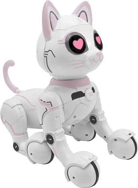 Lexibook stroom kitty® – my smart robotic kitty met programming function gesture bediening, dance, walk, movements, touch sensors en animal imitation, incl. afstandsbediening.
