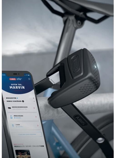 Abus fietsslot smart vouwslot met alarm - bordo™ one 6000a - security level 10 - zwart - 120 cm - geschikt voor elektrische fietsen en stadsfietsen