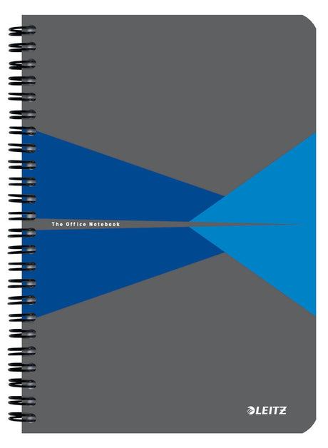 Leitz office notitieboek a5 gelijnd - met pp omslag - 80 grams papier - blauw