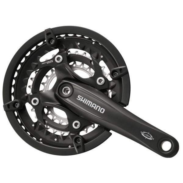 Shimano crankstel 3 x 10 speed trekking fc-t521 met 175mm crankarm 44-32-24t octalink - zwart