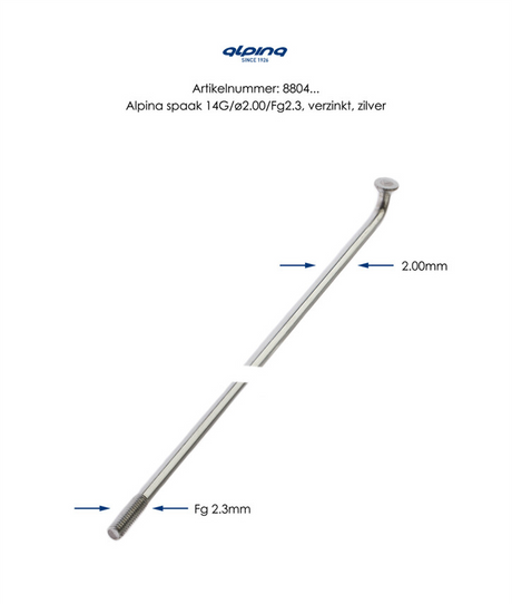 Buzaglo alpina spaak 14x262