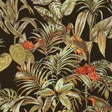Dutch wallcoverings behang bird-of-paradise zwart