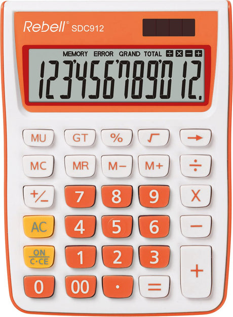 Rebell rebel calculator - sdc912or bx - wit-oranje - re-sdc912or-bx