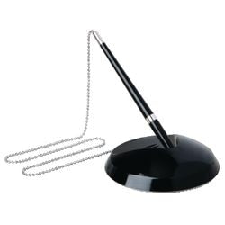 Fellowes baliepen - pen aan ketting - met microban - zwart