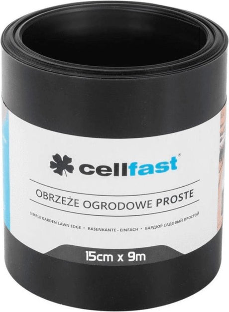 Cellfast - rechte tuinrand 15cm x 9m - zwart