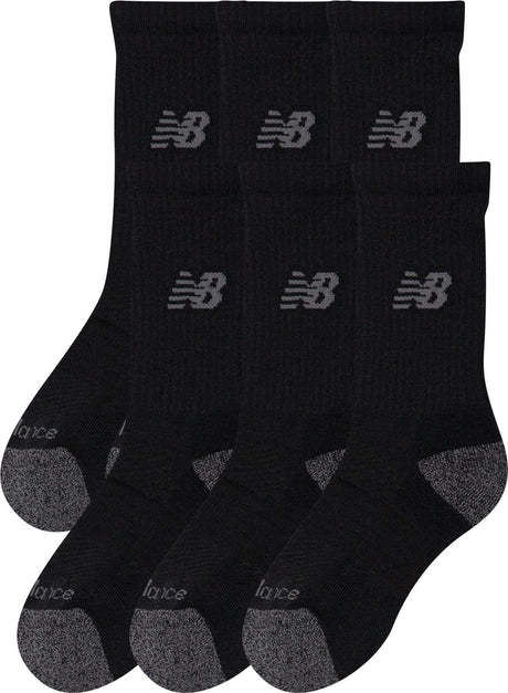 New balance active crew socks 3 pack unisex sportsokken - black
