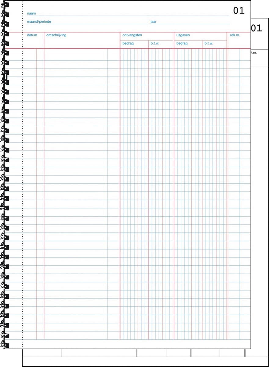 Sigel doorschrijfkasboek - expres - a4 - 2x50 vel - met btw kolom - si-30225