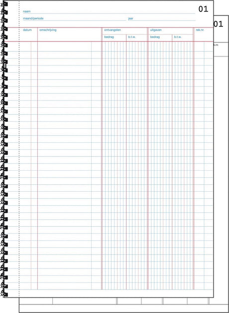 Sigel doorschrijfkasboek - expres - a4 - 2x50 vel - met btw kolom - si-30225