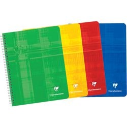 Spiraalschrift clairfontaine karton 883 90g m2 16,5x21cm gelijnd 120blz 60vel