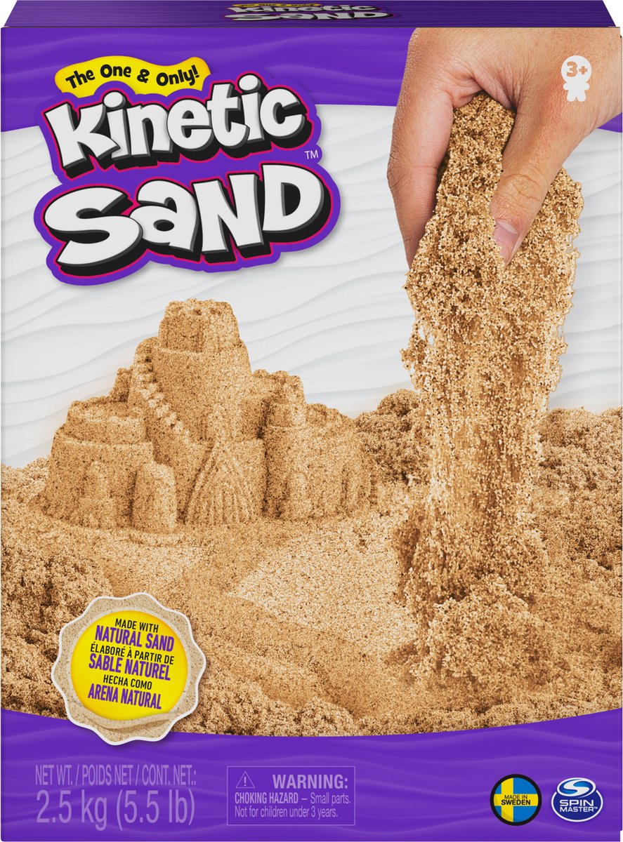 Kinetic sand - natuurlijk zand - 2,5 kg origineel - sensorisch speelgoed