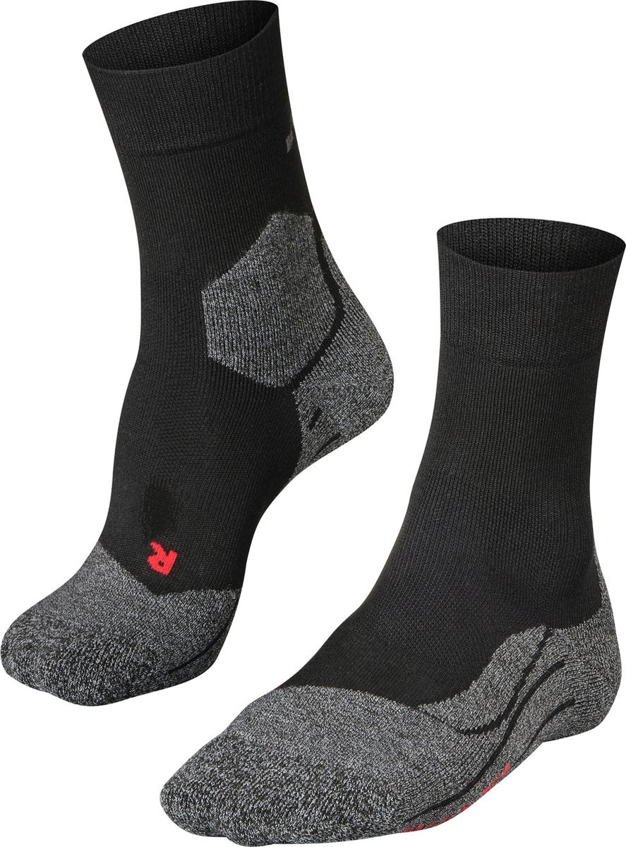 Falke ru3 anti-blaar lyocell functioneel materiaal hardloopsokken heren zwart - maat 46-48