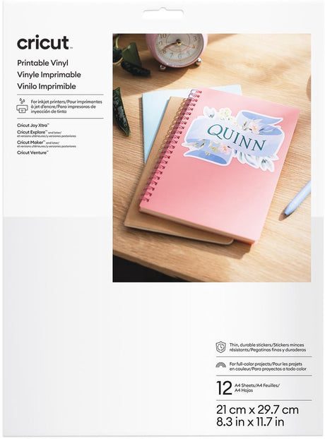 Cricut ™ afdrukbaar vinyl - a4 (12 stuks)