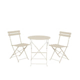 Decoris bistroset off-white staal ø60xh71cm