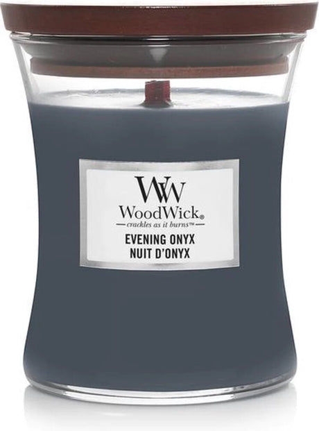 Woodwick medium candle - evening onyx