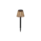 Lumineo solar steeklamp wicker ã˜12xh30cm
