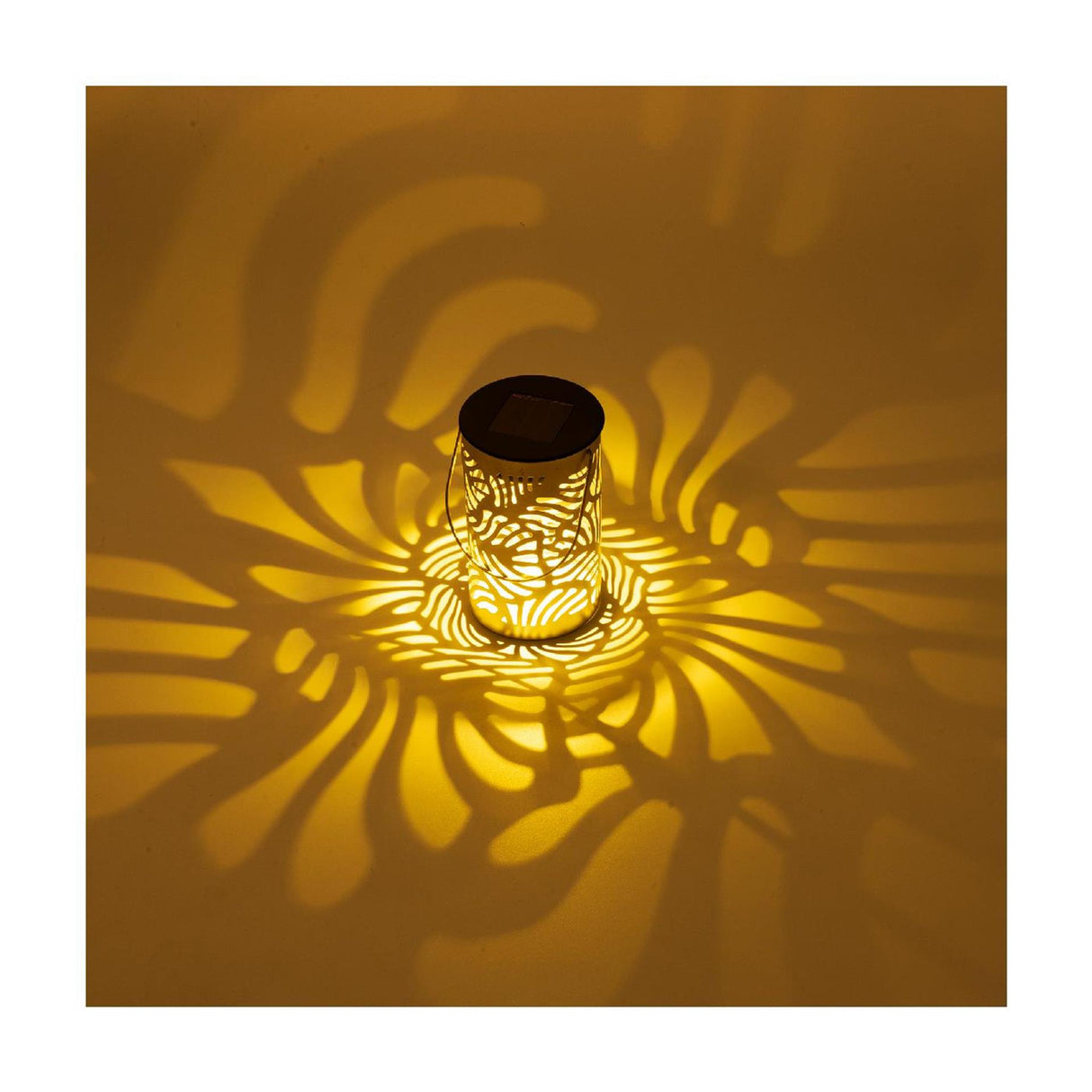 Lumineo solar lantaarn metaal ø8xh13cm