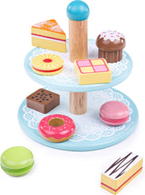Bigjigs etagère met cupcakes