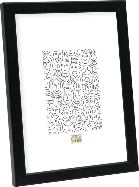 Deknudt frames fotolijst s41jl2 - zwart - hout - foto a4 : 21x29,7 cm