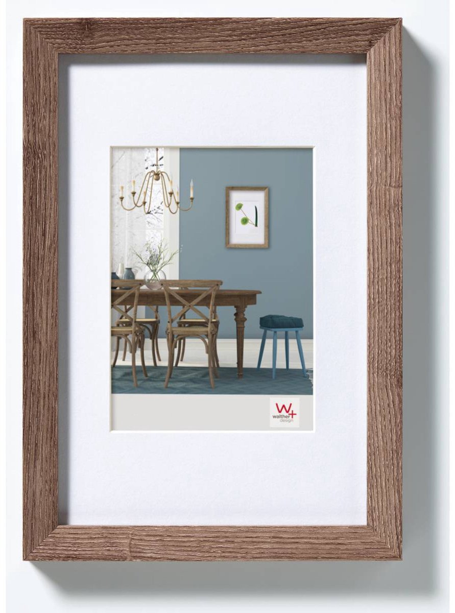 Walther fiorito - mdf houten lijst - fotoformaat 13x18 cm - walnoot