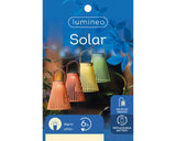 Lumineo solar lantaarn kunststof h18.5cm