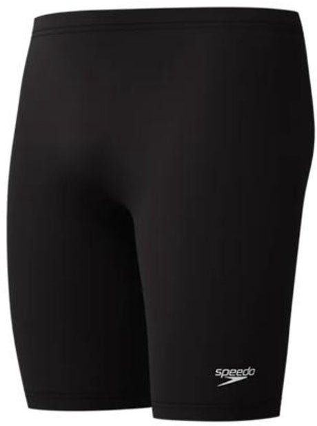 Speedo endurance+ logo jammer heren - strakke zwembroek heren - chloorbestendige zwembroek mannen - kleurvaste sportzwembroek heren - zwart wit - xs