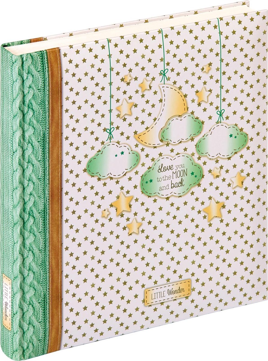 Walther uk-209 little wonder - babyalbum - formaat 28 x 30,5 cm - crème groen