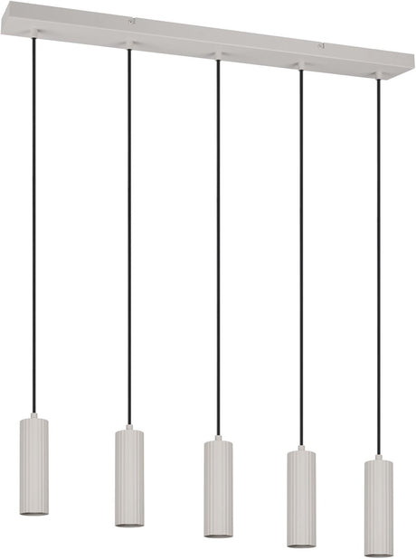 Trio soka - hanglamp - grijs warm - excl. 5x gu10 5 w - plafondbevestiging - in hoogte verstelbaar